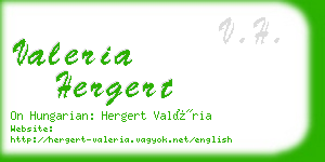 valeria hergert business card
